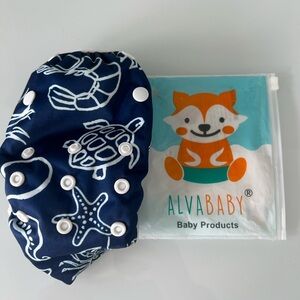 AlvaBaby Reusable Swim Diaper – Single Piece NEW NWT